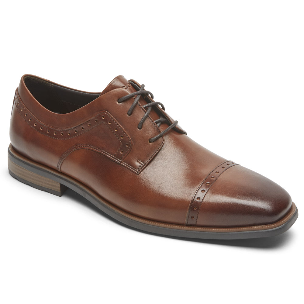 Rockport Oxfords Herre Brune - Farrow Cap Toe - NKQW90561